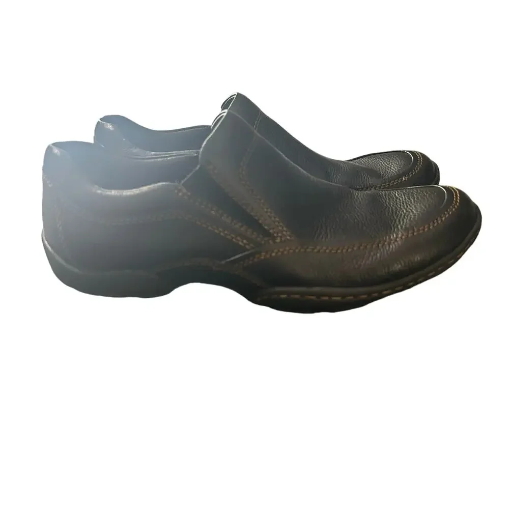 Men's Born brown leather slip on loafers, Size 9 - Picture 1 of 12